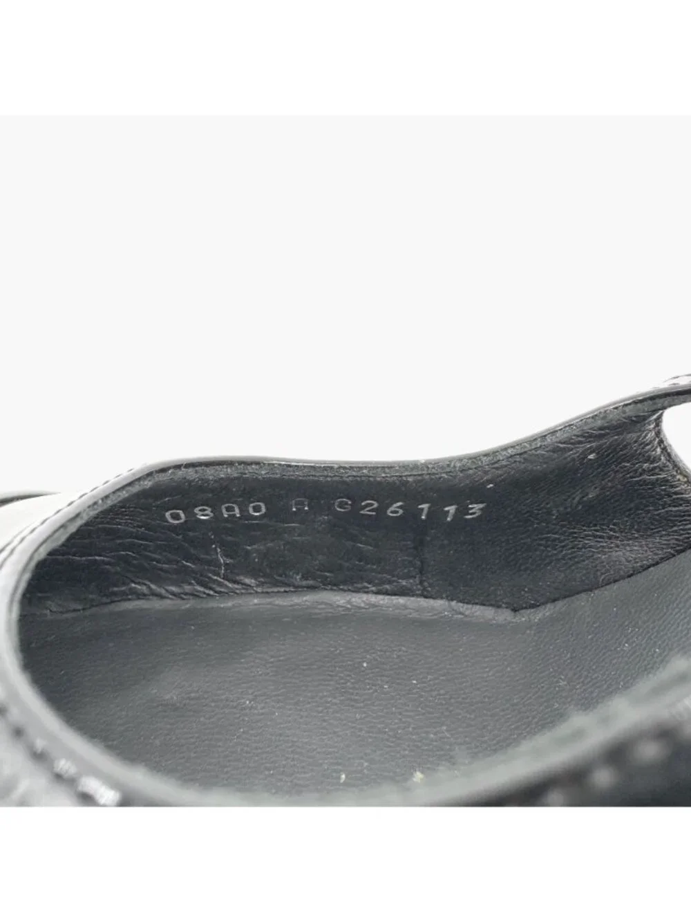 Chanel Cap Toe Slingback Pump Size 38.5 US 7.5-8 Black Patent Platform High Heel